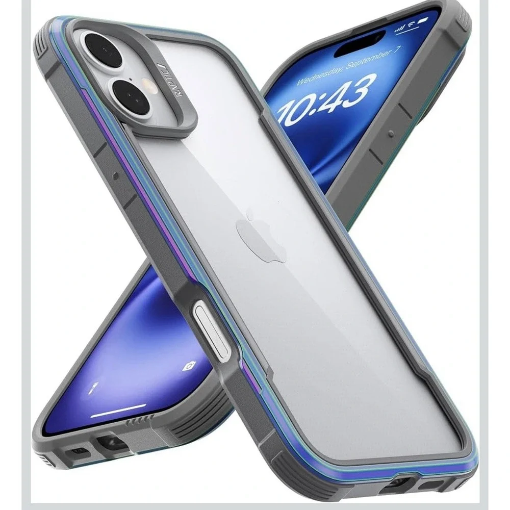 RAPTIC Shield Case for iPhone 16 Plus Shockproof Protective Drop Test 10ft Clear